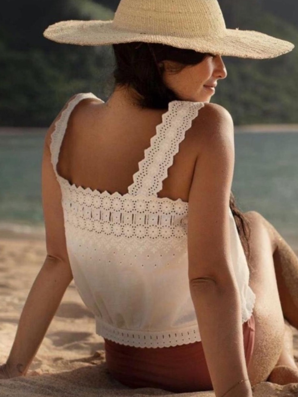 Doen estelle top in white size medium - Picture 8 of 8